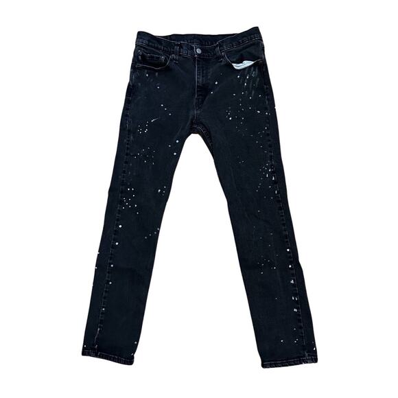 Levi's Flex 511 Jeans Men's 32x31* Slim Advanced Stretch Black Paint Splatter - Picture 1 of 8